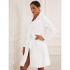 Allegra K Women's Faux Fur Winter Warm Belted Fluffy Jackets Overcoat Outerwear - 4 of 4