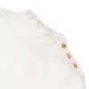 Hope & Henry Girls' Organic Long Sleeve Mock Neck Sweater with Gold Buttons, Infant - image 2 of 4