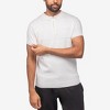 X RAY Men's Quarter Zip Texture Short Sleeve Polo Sweater T Shirts - 4 of 4