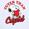 Boys' - Peanuts - Valentine's Cuter Than Cupid Short Sleeve Graphic T-Shirt - 2 of 4