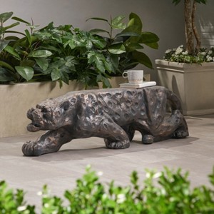 Dracelo LEOPARD LIGHTWEIGHT CONCRETE BENCH - 1 of 4
