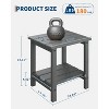Outdoor Adirondack Side Table - HDPE Side Patio, All-Weather Resistant, Square Plastic Patio Table, Perfect for Garden and Porch - 3 of 4