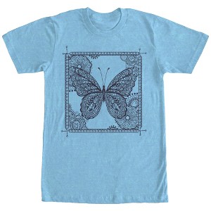 Men's Lost Gods Butterfly Henna Frame T-Shirt - 1 of 3