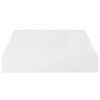 vidaXL Floating Wall Shelf High Gloss White 9.1Inchx9.3Inchx1.5Inch MDF - 4 of 4