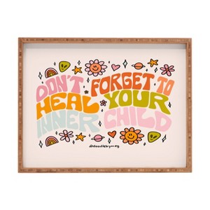 Doodle By Meg Dont Forget to Heal Your Inner Child Rectangular Tray - Deny Designs - 1 of 2