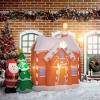 ChicFurnit Inflatable Holiday Decorations 7FT Christmas Gingerbread House Inflatable Decoration for Holiday Yard, Multicolored, 89"*39.4"*82.7" - 2 of 4