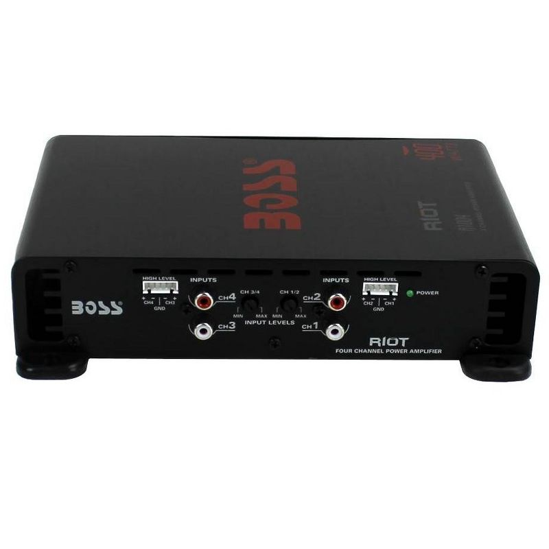 Boss Audio Riot R1004 400 Watt 4 Channel Car Power Amplifier Amp Mosfet (2 Pack), 4 of 7