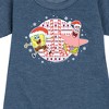 Girls' - SpongeBob SquarePants - Spongebob Patrick Candy Canes Graphic Short Sleeve Fleece Dress - 2 of 4