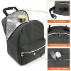 OPUX Insulated Lunch Box Boys Girls Kids Teens, Leakproof Cooler Bag Women Men Adults, Backpack Shape Tote, Back to School Gift - 4 of 4