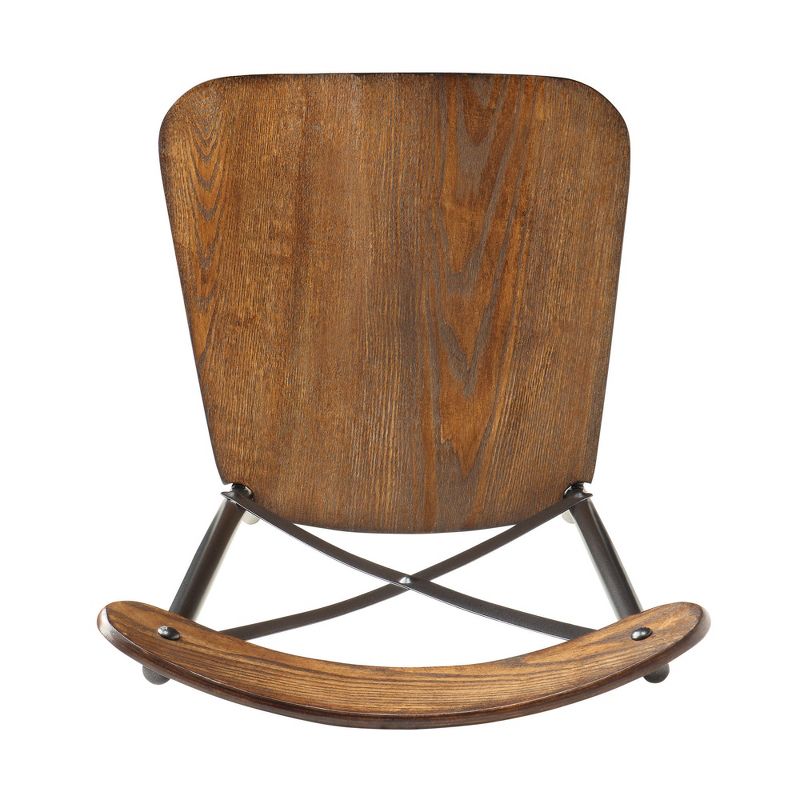 Set of 2 Mumar Side Chair Metal Frame Black/Brown - Inspire Q, 6 of 8