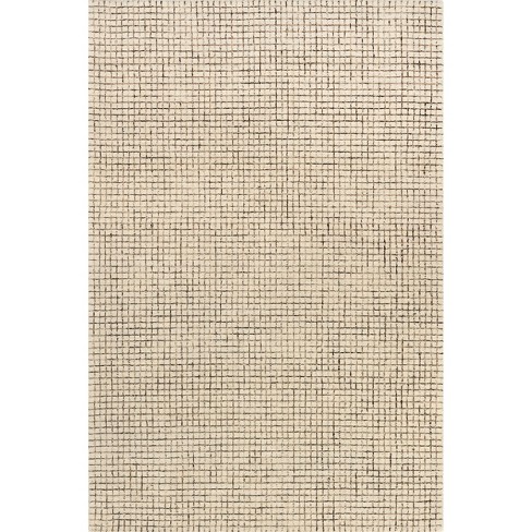 Arvin Olano X Rugsusa - Melrose Checked Wool Area Rug, 6' X 9', Cream :  Target