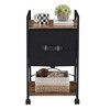 VECELO Rolling File Cabinet, Mobile Printer Stand with 1-Drawer and Open Storage Shelf - 4 of 4