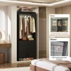 Aheaplus 24'' Freestanding Closet Organizer System with Hanging Rods and Drawers - 4 of 4