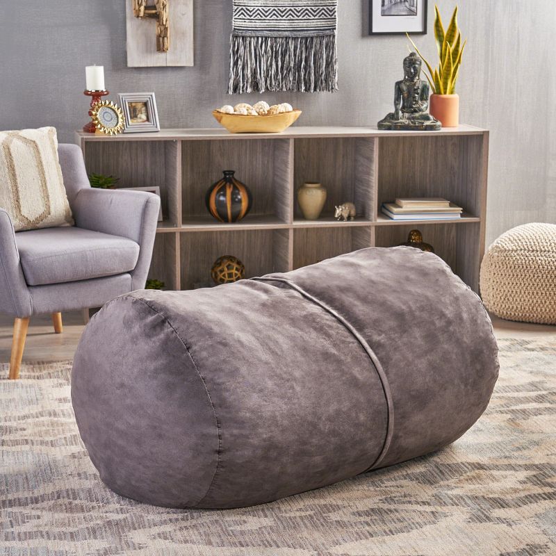 4' Skylar Bean Bag Chair Faux Leather - Christopher Knight Home, 3 of 8