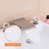 Munora Deck Mount Widespread Waterfall Bathroom Sink Faucet with 2 Crystal Handles, Brushed Nickel Finish - 4 of 4