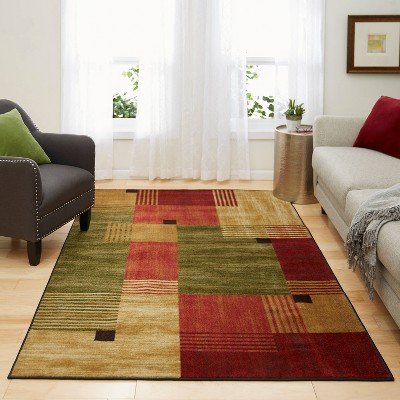Alliance Multicolor Geometric Synthetic Tufted Small Rug
