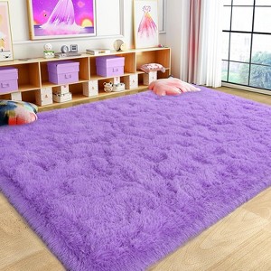 Super Soft Shaggy Rugs Fluffy Carpet, Modern Plush Area Rug for Living Room Bedroom Kids Room - 1 of 4