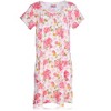 JEFFRICO Womens Nightgowns Short Sleeve Sleepwear Soft Pajama Dress Nightshirts - 3 of 4