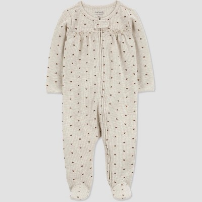 Image of Carter's Just One You® Baby Heart Sleep N' Play - Green/Gray Newborn