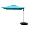 TiramisuBest 9ft Aluminum Cantilever Tilt Patio Umbrella with Center Pole - Lake Blue (Not Base) - 4 of 4