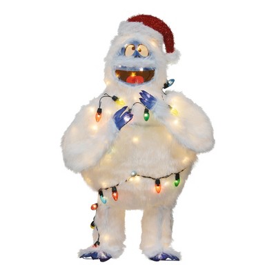 ProductWorks 48 Inch Bumble the Abominable Snow Monster Indoor/Outdoor Christmas Yard Ornament, Holiday Display with 120 Clear LED Lights