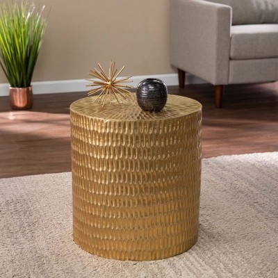 Target gold drum store side table