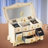 Collections Etc Vintage Dresser Style Metallic Accent Vanity Chest Music Box 8.5 X 4.75 X 5.5 - 2 of 3