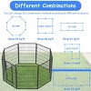 Yukimo 40"H Dog Playpen - Hammer Paint Metal Outdoor/Indoor Fence with Door, Portable Pet Kennel for Yard, RV, Camping, 16-Panel - 4 of 4