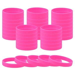 Unique Bargains Sports Party Games Fashion Silicone Bracelet Wristbands 60 Pcs - 1 of 4
