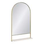 20" x 34" Chadwin Decorative Wall Mirror with Shelf - Kate & Laurel All Things Decor