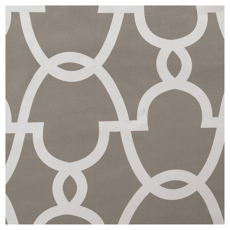 2pk 52&#34;x108&#34; Room Darkening Gates Sateen Woven Curtain Panels Taupe - Exclusive Home: Geometric, Energy Efficient, Grommet Top, 4 of 8