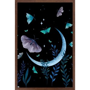 Trends International Episodic Drawing - Moth Garden Framed Wall Poster Prints - 1 of 4