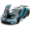 2017 Ford GT Blue Metallic with Pink and Black Stripes "Pink Slips" Series 1/24 Diecast Model Car by Jada - 2 of 4