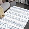 Washable Boho Area Rug Non Slip Low Pile Indoor Carpet Stain Resistant Soft Floor Cover for Living Room Bedroom Office - 3 of 4