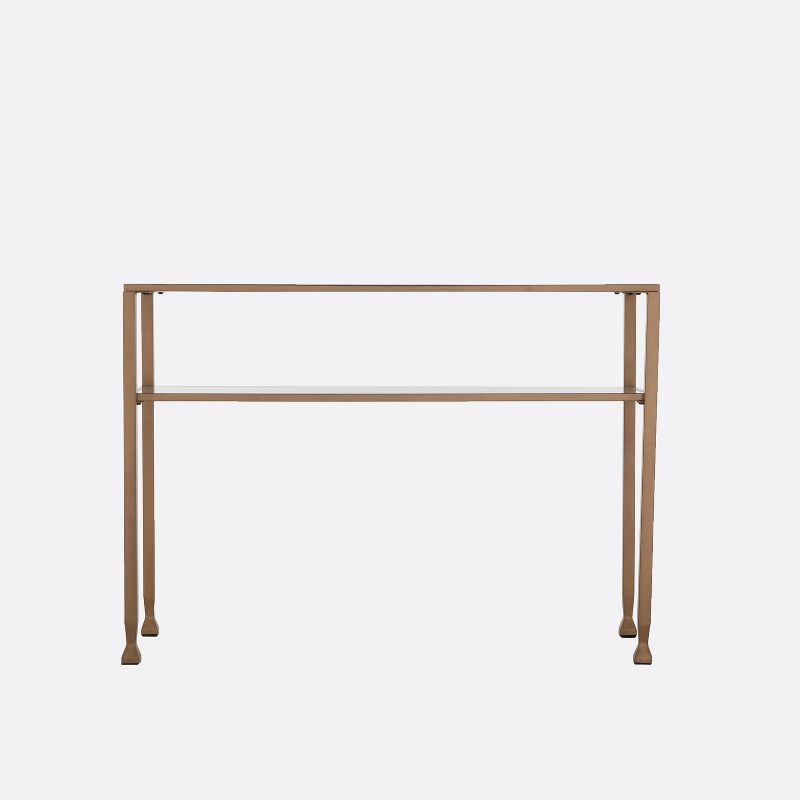 Jamel Metal/Glass Console Table Gold - Aiden Lane, 3 of 9