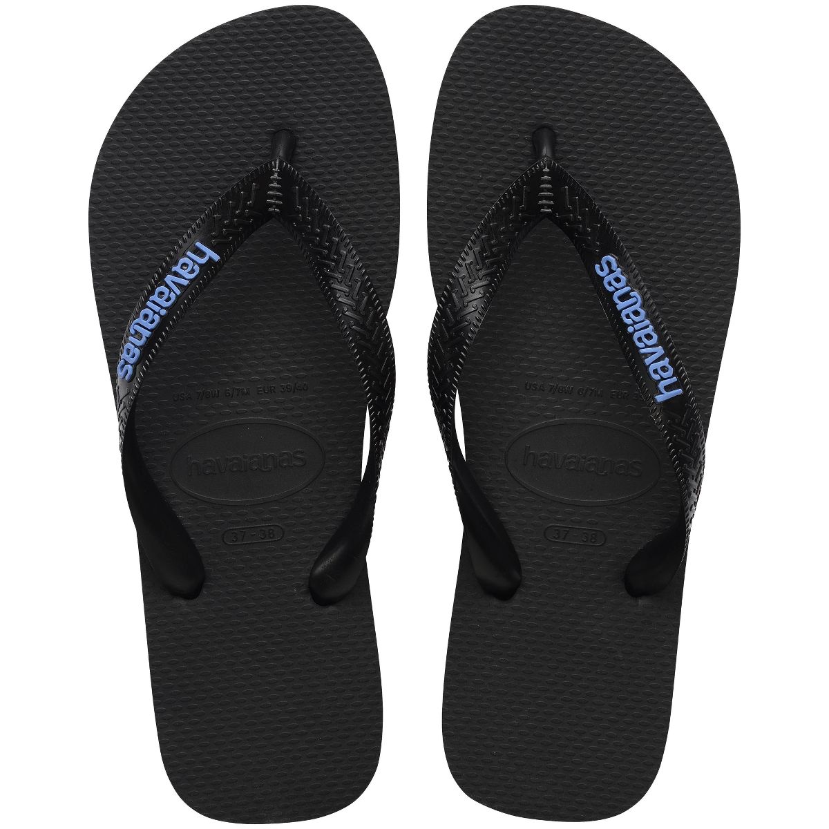 Havaianas Women's Logo Flip Sandals - Black