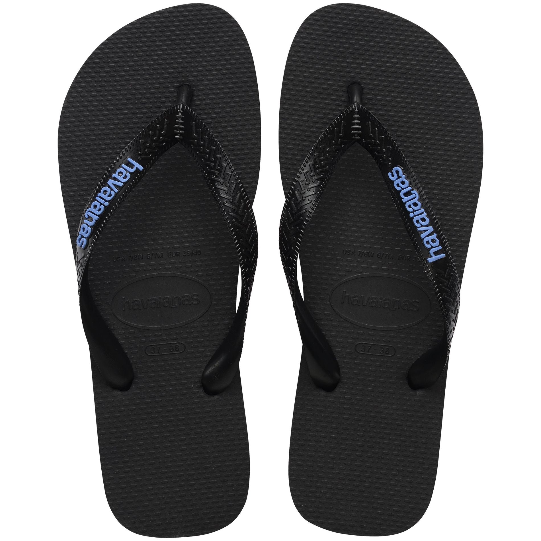 Havaianas Women's Logo Flip Sandals - Black