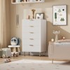 5/6 Drawer Fluted Dresser for Bedroom, Modern Chest of Drawers with Deep Storage and Wide Top, Wooden Organizer for Living Room, Hallway - 4 of 4