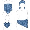 Anna-Kaci Cotton Square Neck Scarf Printed Four Seasons Versatile Fashion Accessory - 22.8IN×22.8IN - 4 of 4