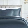 Luxury Egyptian Cotton 850 Thread Count Solid 3 Piece Duvet Cover Set by Blue Nile Mills - 4 of 4