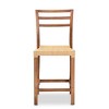 Arthur Wood and Rattan Counter Height Barstool Natural/Walnut - bali & pari: Bohemian Style, No Assembly Required - 3 of 4