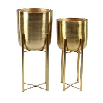 CosmoLiving by Cosmopolitan ( Set of 2 ) Gold Wood Glam Box, 11, 9 - 62690