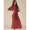 Seta T Women's Long Sleeve Twist Front Sweater A-Line Dress Two Pieces - 3 of 4