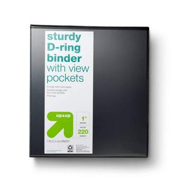 1" 3 Ring Binder Clear View - up & up™