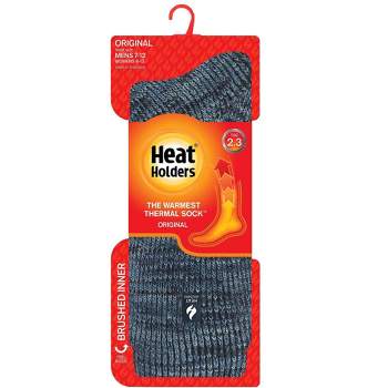 Heat Holders® Men's Jeffrey Original™ Cream Block Twist Crew Socks