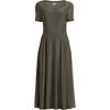 Lands' End Women's Silky Knit Sweetheart Midi Dress - 3 of 3