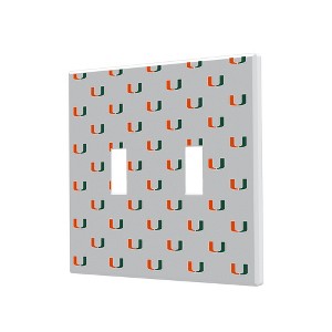 NCAA ACC Universities Fashion Pattern Hidden-Screw Light Switch Plate for Double Toggle - 1 of 4