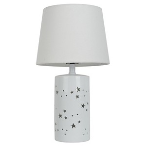 2-in-1- Starry Table Lamp Includes Energy Efficient Light Bulb White - Pillowfort