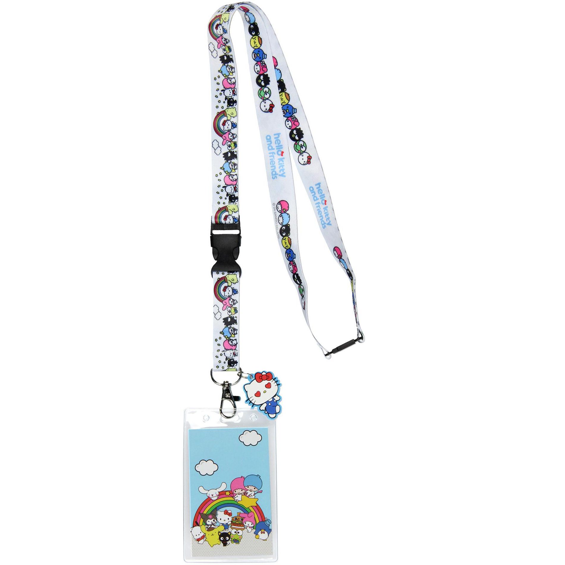 Hello Kitty and Friends Rainbows Breakaway Lanyard For Keys Keychain ID Badge