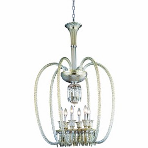 Elegant Lighting Majestic 6 light Golden Teak Chandelier Golden Teak (Smoky) Elegant Cut Crystal - 1 of 1